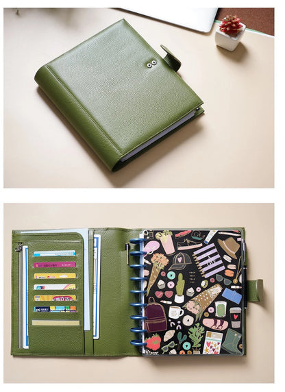 Moterm Genuine Leather Discbound Planner Cover
