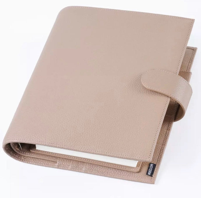 A7 2.0 Yellow Regular Moterm Litchi pebbled Leather|6 ring binder|Pocket  Rings Planner|A7 Notebook|Mini Agenda|Diary Journal