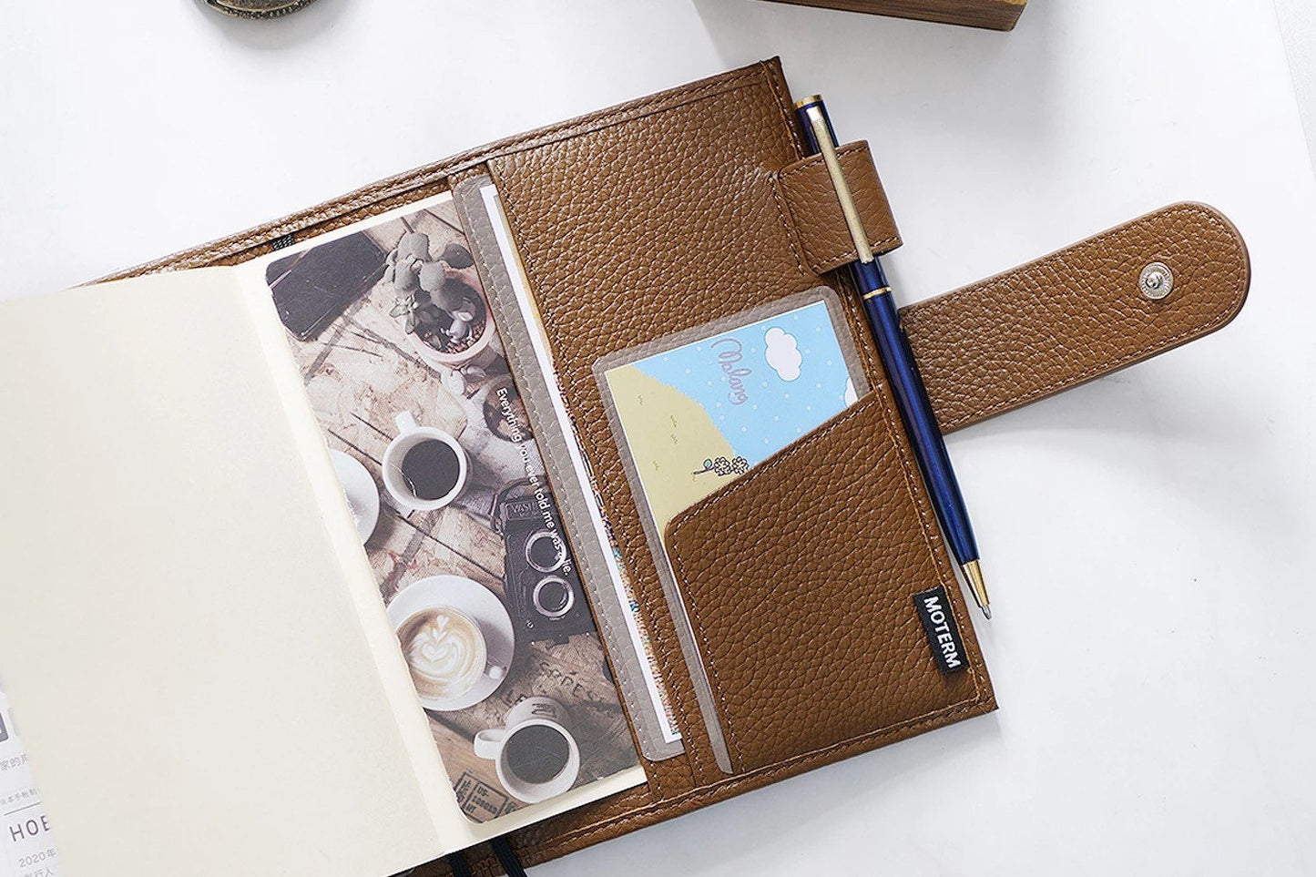 Moterm pebbled leather A6 Plus Cover journal