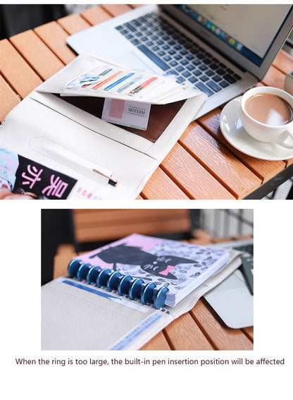 Moterm Genuine Leather Discbound Planner Cover