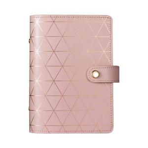 Pink aztec Leather A6 personal size journal