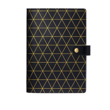 Load image into Gallery viewer, Black aztec leather A5 journal