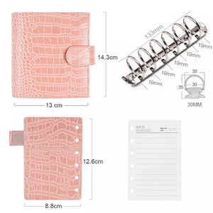 Moterm Luxe Series Personal Wide Size Planner with 30 MM Silver